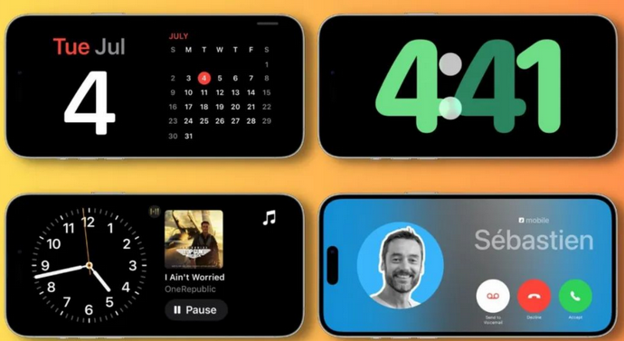 连山苹果手机维修分享iOS17横屏充电待机显示有什么好处 