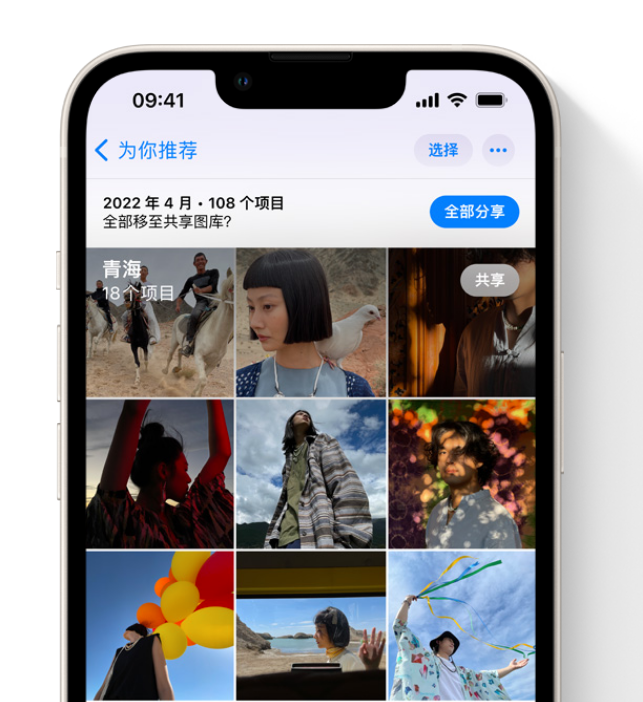 连山苹果维修网点分享在 iPhone 上使用共享图库 