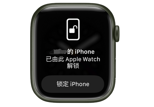 连山苹果手机维修分享用 AppleWatch 解锁配备面容 ID 的 iPhone方法 