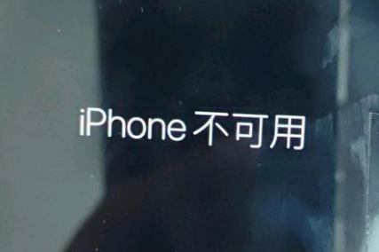 连山苹果服务网点分享锁屏界面显示“iPhone 不可用”如何解决 