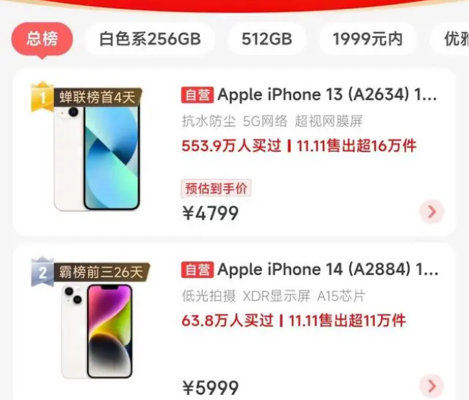 连山苹果14维修分享iPhone14配置不如同价位的安卓还能大卖 
