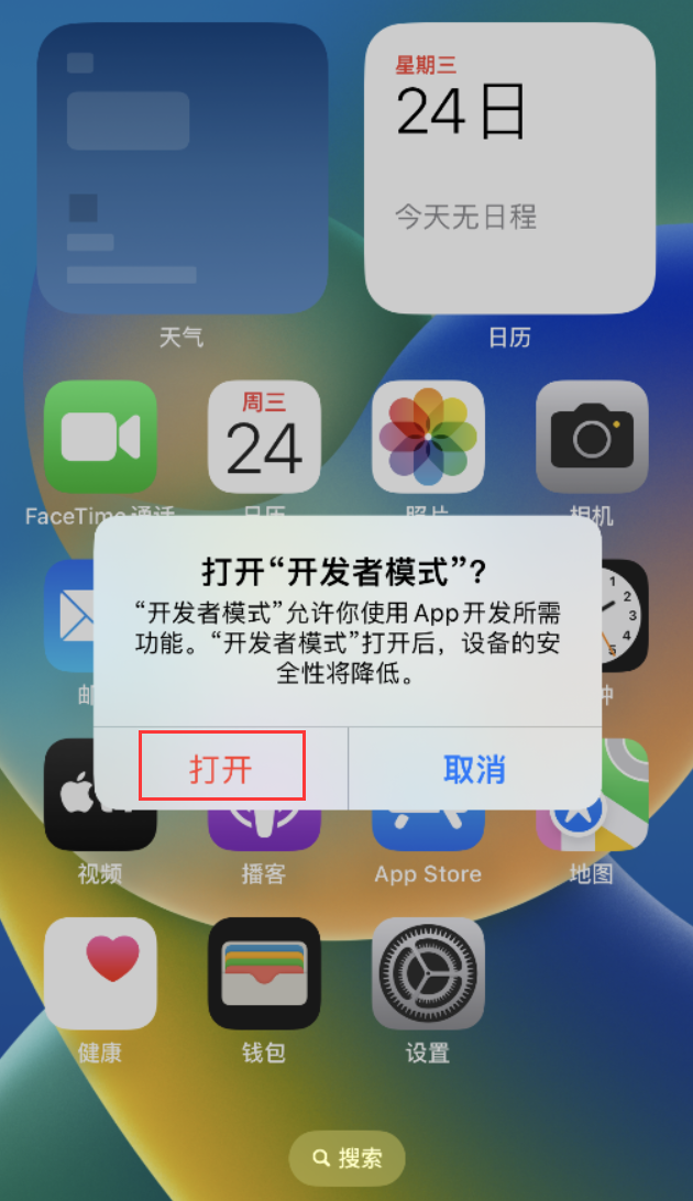 连山苹果手机维修分享如何打开开发者模式 